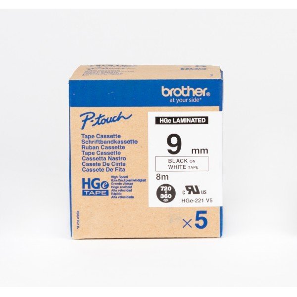 BROTHER P-TOUCH HGE-221V5 TZE-TAPE